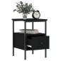 vidaXL Nachttisch Schwarz 34x36x50 cm Holzwerkstoff vidaXL Nachttisch Schwarz 34x36x50 cm Holzwerkstoff