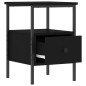 vidaXL Nachttisch Schwarz 34x36x50 cm Holzwerkstoff vidaXL Nachttisch Schwarz 34x36x50 cm Holzwerkstoff