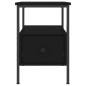 vidaXL Nachttisch Schwarz 34x36x50 cm Holzwerkstoff vidaXL Nachttisch Schwarz 34x36x50 cm Holzwerkstoff