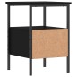 vidaXL Nachttisch Schwarz 34x36x50 cm Holzwerkstoff vidaXL Nachttisch Schwarz 34x36x50 cm Holzwerkstoff