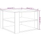 vidaXL Couchtisch Braun Eichen-Optik 60x60x40 cm Holzwerkstoff vidaXL Couchtisch Braun Eichen-Optik 60x60x40 cm Holzwerkstoff