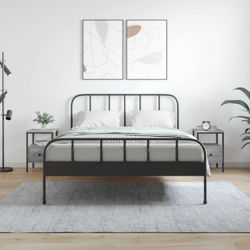 vidaXL Nachttische 2 Stk. Grau Sonoma 34x36x50 cm Holzwerkstoff vidaXL Nachttische 2 Stk. Grau Sonoma 34x36x50 cm Holzwerkstoff