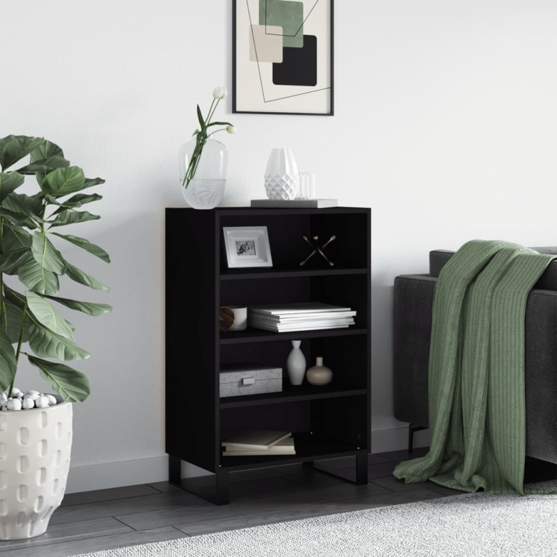 vidaXL Highboard Schwarz 57x35x90 cm Holzwerkstoff vidaXL Highboard Schwarz 57x35x90 cm Holzwerkstoff
