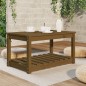 vidaXL Gartentisch Honigbraun 82,5x50,5x45 cm Massivholz Kiefer vidaXL Gartentisch Honigbraun 82,5x50,5x45 cm Massivholz Kiefer