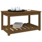 vidaXL Gartentisch Honigbraun 82,5x50,5x45 cm Massivholz Kiefer vidaXL Gartentisch Honigbraun 82,5x50,5x45 cm Massivholz Kiefer