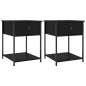 vidaXL Nachttische 2 Stk. Schwarz 44x45x58 cm Holzwerkstoff vidaXL Nachttische 2 Stk. Schwarz 44x45x58 cm Holzwerkstoff