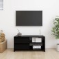 vidaXL TV-Schrank Schwarz 80x31x39 cm Massivholz Kiefer vidaXL TV-Schrank Schwarz 80x31x39 cm Massivholz Kiefer