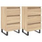 vidaXL Nachttische 2 Stk. Sonoma-Eiche 40x35x69 cm Holzwerkstoff vidaXL Nachttische 2 Stk. Sonoma-Eiche 40x35x69 cm Holzwerkstoff