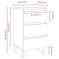 vidaXL Nachttische 2 Stk. Sonoma-Eiche 40x35x69 cm Holzwerkstoff vidaXL Nachttische 2 Stk. Sonoma-Eiche 40x35x69 cm Holzwerkstoff