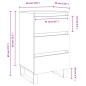 vidaXL Nachttische 2 Stk. Grau Sonoma 40x35x69 cm Holzwerkstoff vidaXL Nachttische 2 Stk. Grau Sonoma 40x35x69 cm Holzwerkstoff