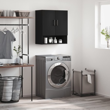 vidaXL Wandschrank Schwarz 60x31x70 cm Holzwerkstoff