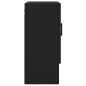 vidaXL Wandschrank Schwarz 60x31x70 cm Holzwerkstoff vidaXL Wandschrank Schwarz 60x31x70 cm Holzwerkstoff