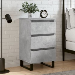 vidaXL Nachttisch Betongrau 40x35x69 cm Holzwerkstoff