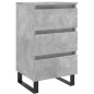 vidaXL Nachttisch Betongrau 40x35x69 cm Holzwerkstoff vidaXL Nachttisch Betongrau 40x35x69 cm Holzwerkstoff