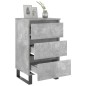 vidaXL Nachttisch Betongrau 40x35x69 cm Holzwerkstoff vidaXL Nachttisch Betongrau 40x35x69 cm Holzwerkstoff