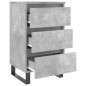 vidaXL Nachttisch Betongrau 40x35x69 cm Holzwerkstoff vidaXL Nachttisch Betongrau 40x35x69 cm Holzwerkstoff