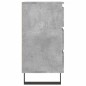 vidaXL Nachttisch Betongrau 40x35x69 cm Holzwerkstoff vidaXL Nachttisch Betongrau 40x35x69 cm Holzwerkstoff