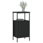 vidaXL Nachttische 2 Stk. Schwarz 41x31x80 cm Holzwerkstoff vidaXL Nachttische 2 Stk. Schwarz 41x31x80 cm Holzwerkstoff