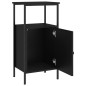 vidaXL Nachttische 2 Stk. Schwarz 41x31x80 cm Holzwerkstoff vidaXL Nachttische 2 Stk. Schwarz 41x31x80 cm Holzwerkstoff