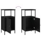 vidaXL Nachttische 2 Stk. Schwarz 41x31x80 cm Holzwerkstoff vidaXL Nachttische 2 Stk. Schwarz 41x31x80 cm Holzwerkstoff