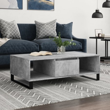 vidaXL Couchtisch Betongrau 104x60x35 cm Holzwerkstoff
