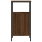 vidaXL Nachttisch Braun Eichen-Optik 41x31x80 cm Holzwerkstoff vidaXL Nachttisch Braun Eichen-Optik 41x31x80 cm Holzwerkstoff