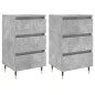vidaXL Nachttische 2 Stk. Betongrau 40x35x69 cm Holzwerkstoff vidaXL Nachttische 2 Stk. Betongrau 40x35x69 cm Holzwerkstoff