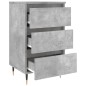 vidaXL Nachttische 2 Stk. Betongrau 40x35x69 cm Holzwerkstoff vidaXL Nachttische 2 Stk. Betongrau 40x35x69 cm Holzwerkstoff