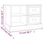vidaXL TV-Schrank Weiß 73x35,5x47,5 cm Holzwerkstoff vidaXL TV-Schrank Weiß 73x35,5x47,5 cm Holzwerkstoff