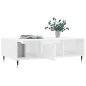 vidaXL Couchtisch Hochglanz-Weiß 104x60x35 cm Holzwerkstoff vidaXL Couchtisch Hochglanz-Weiß 104x60x35 cm Holzwerkstoff