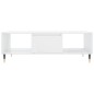 vidaXL Couchtisch Hochglanz-Weiß 104x60x35 cm Holzwerkstoff vidaXL Couchtisch Hochglanz-Weiß 104x60x35 cm Holzwerkstoff