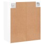 vidaXL Wandschrank Hochglanz-Weiß 60x31x70 cm Holzwerkstoff vidaXL Wandschrank Hochglanz-Weiß 60x31x70 cm Holzwerkstoff