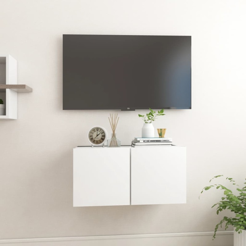 vidaXL TV-Hängeschrank Weiß 60x30x30 cm vidaXL TV-Hängeschrank Weiß 60x30x30 cm
