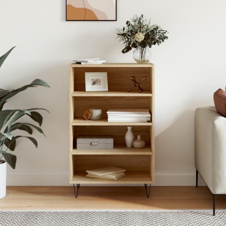 vidaXL Highboard Sonoma-Eiche 57x35x90 cm Holzwerkstoff