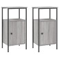 vidaXL Nachttische 2 Stk. Grau Sonoma 41x31x80 cm Holzwerkstoff vidaXL Nachttische 2 Stk. Grau Sonoma 41x31x80 cm Holzwerkstoff