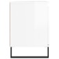 vidaXL TV-Schrank Hochglanz-Weiß 104x35x50 cm Holzwerkstoff vidaXL TV-Schrank Hochglanz-Weiß 104x35x50 cm Holzwerkstoff