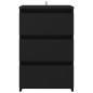 vidaXL Nachttische 2 Stk. Schwarz 40x35x62,5 cm Holzwerkstoff vidaXL Nachttische 2 Stk. Schwarz 40x35x62,5 cm Holzwerkstoff