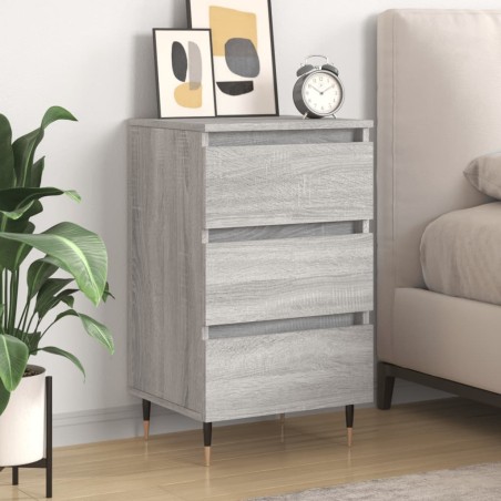 vidaXL Nachttisch Grau Sonoma 40x35x69 cm Holzwerkstoff