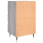 vidaXL Nachttisch Grau Sonoma 40x35x69 cm Holzwerkstoff vidaXL Nachttisch Grau Sonoma 40x35x69 cm Holzwerkstoff