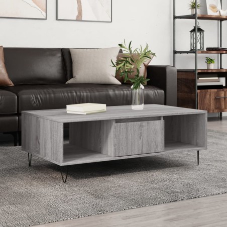 vidaXL Couchtisch Grau Sonoma 104x60x35 cm Holzwerkstoff