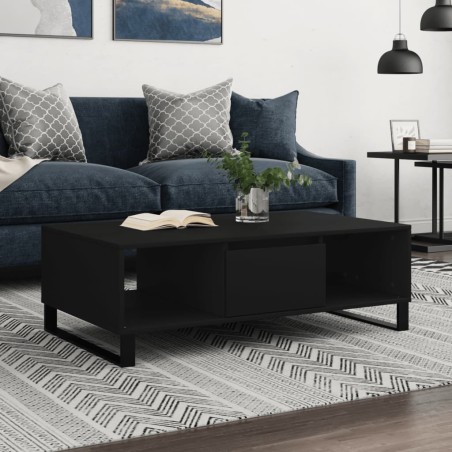 vidaXL Couchtisch Schwarz 104x60x35 cm Holzwerkstoff