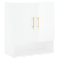 vidaXL Wandschrank Hochglanz-Weiß 60x31x70 cm Holzwerkstoff