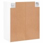 vidaXL Wandschrank Hochglanz-Weiß 60x31x70 cm Holzwerkstoff vidaXL Wandschrank Hochglanz-Weiß 60x31x70 cm Holzwerkstoff