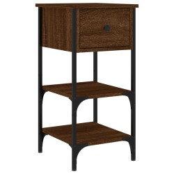 vidaXL Nachttisch Braun Eichen-Optik 34x36x70 cm Holzwerkstoff