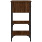 vidaXL Nachttisch Braun Eichen-Optik 34x36x70 cm Holzwerkstoff vidaXL Nachttisch Braun Eichen-Optik 34x36x70 cm Holzwerkstoff
