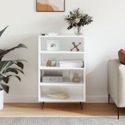 vidaXL Highboard Hochglanz-Weiß 57x35x90 cm Holzwerkstoff