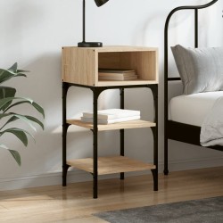 vidaXL Nachttisch Sonoma-Eiche 35x34,5x70 cm Holzwerkstoff