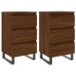 vidaXL Nachttische 2 Stk. Braun Eichen-Optik 40x35x69 cm Holzwerkstoff vidaXL Nachttische 2 Stk. Braun Eichen-Optik 40x35x69 cm Holzwerkstoff