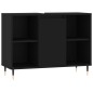 vidaXL Badschrank Schwarz 80x33x60 cm Holzwerkstoff vidaXL Badschrank Schwarz 80x33x60 cm Holzwerkstoff