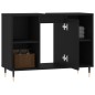 vidaXL Badschrank Schwarz 80x33x60 cm Holzwerkstoff vidaXL Badschrank Schwarz 80x33x60 cm Holzwerkstoff